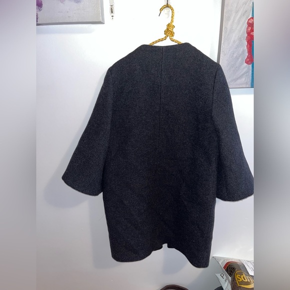 Zara Wool Coat- Medium PTP 19.5 inch - Picture 3 of 10